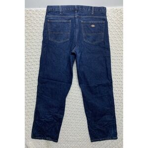 Dickies Jeans  Mens Tag 36x32 Approx (36x30) Straight Leg Dark Blue Denim